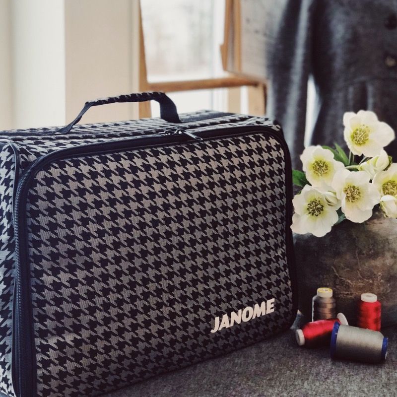 Janome symaskinveske grå/sort
