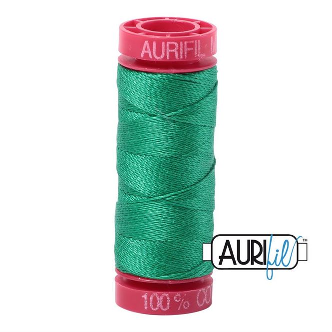 Hovedbilde Aurifil 12 WT emerald grønn