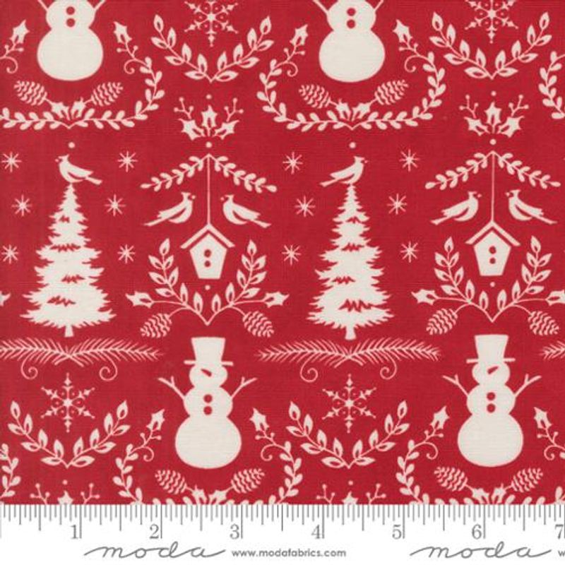 Winter friends red motif