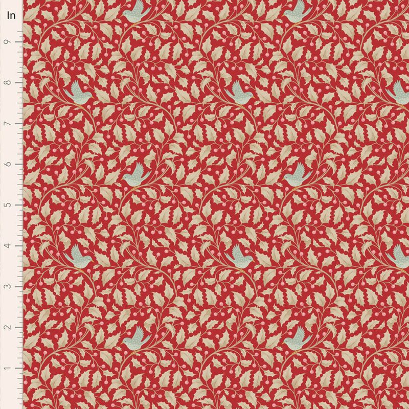 Merry Little Christmas holly red